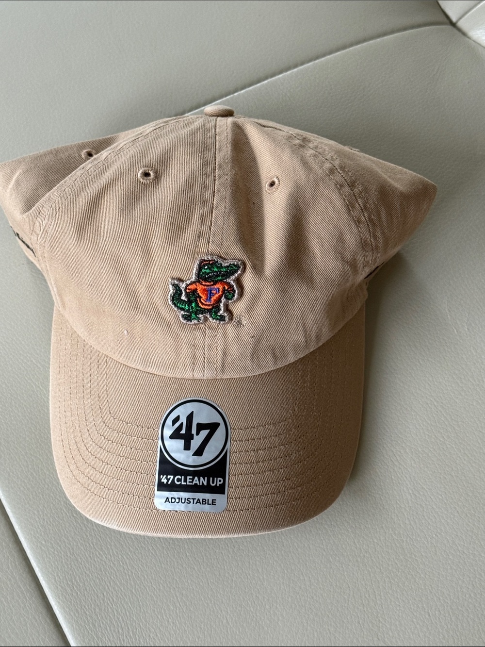 NWT ‘47 Brand Florida Gators Micro Patch Clean Up Adjustable Hat in Khaki